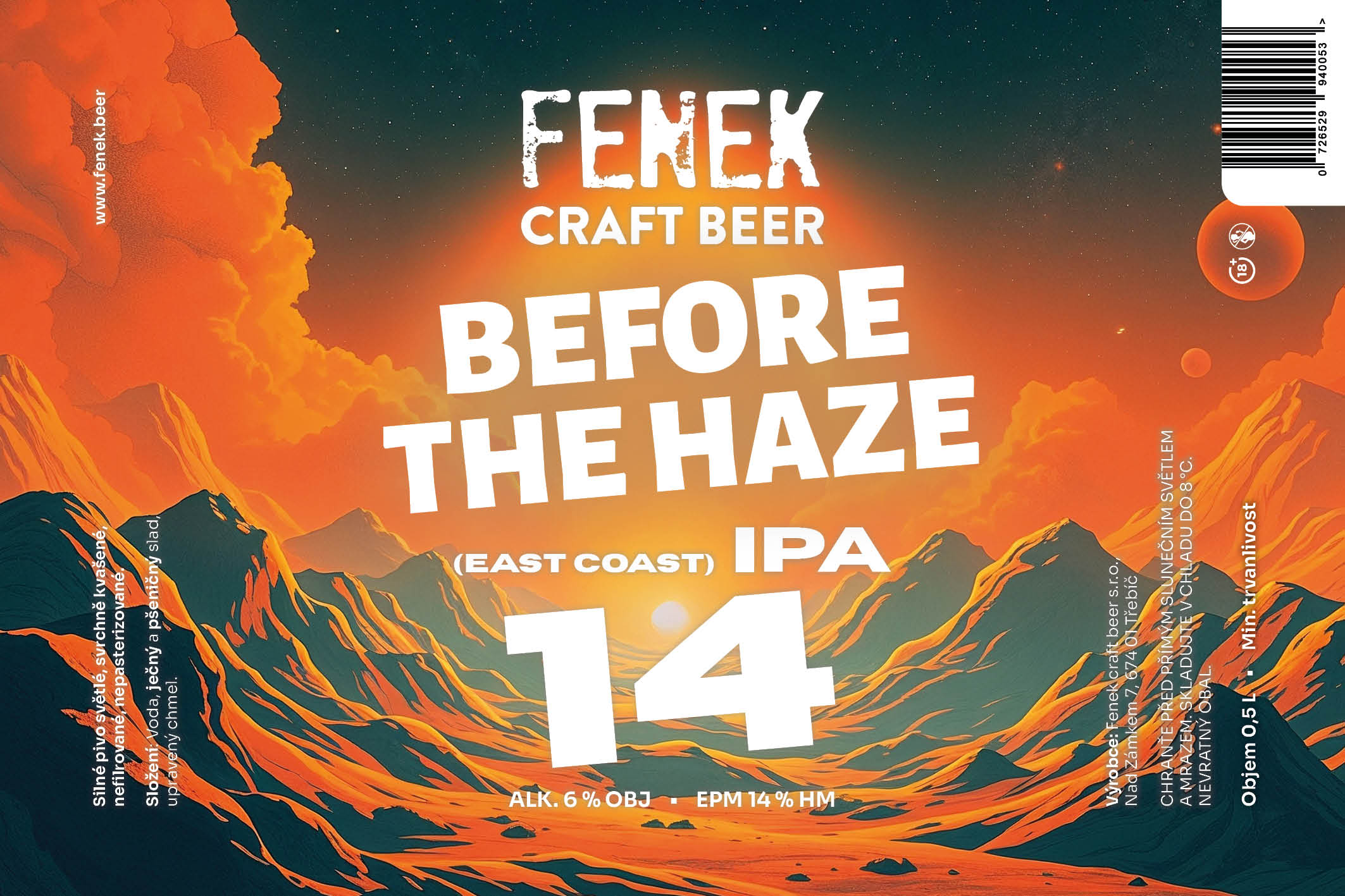 Before The Haze 14 "east coast IPA"